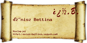 Énisz Bettina névjegykártya