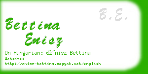 bettina enisz business card